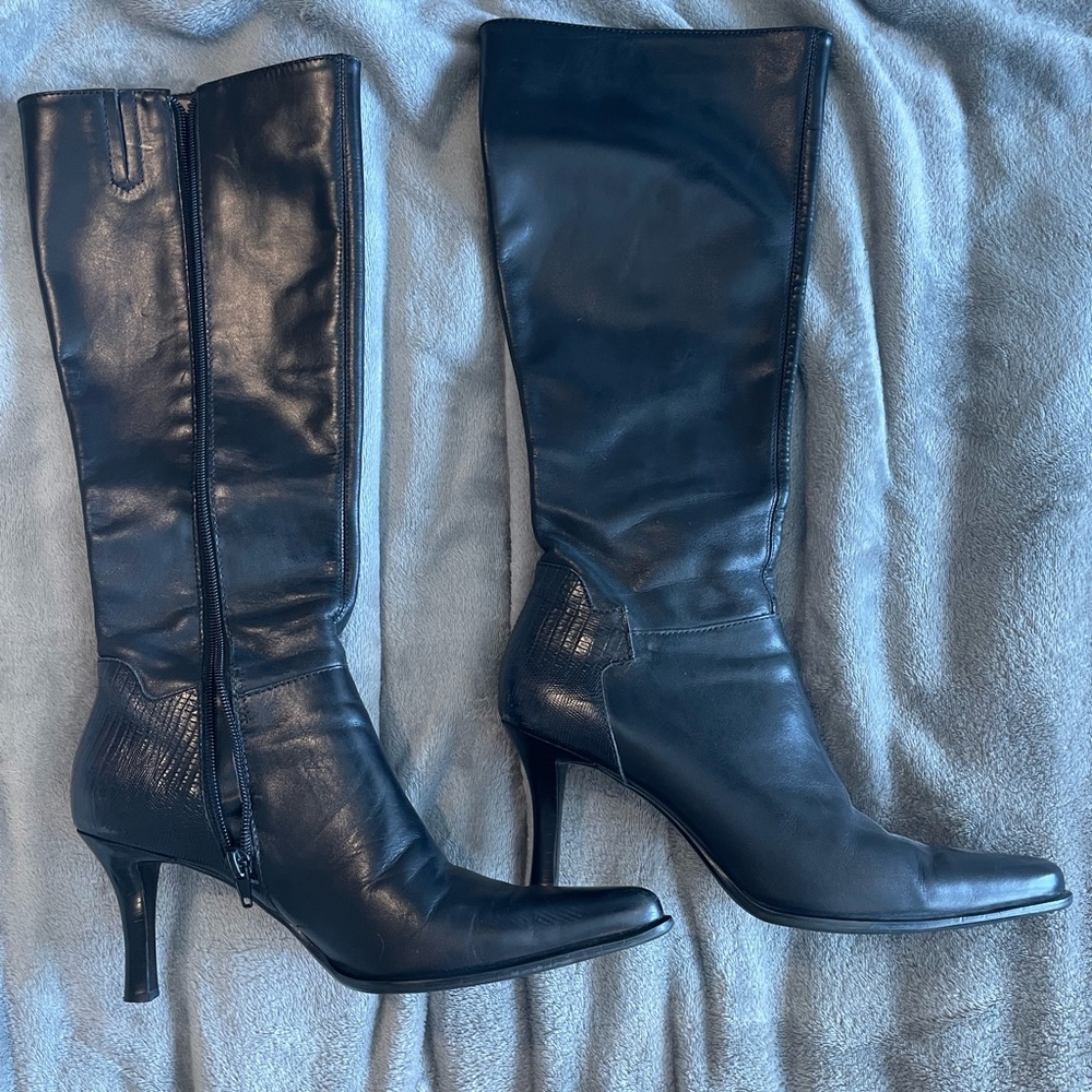 Franco Sarto Leather Heel Boot